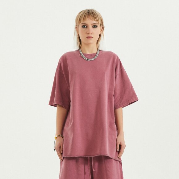 Mehrun Oversized Boxy Sun Faded T-Shirt Unisex Vintage Streetwear - Picture 1 of 6